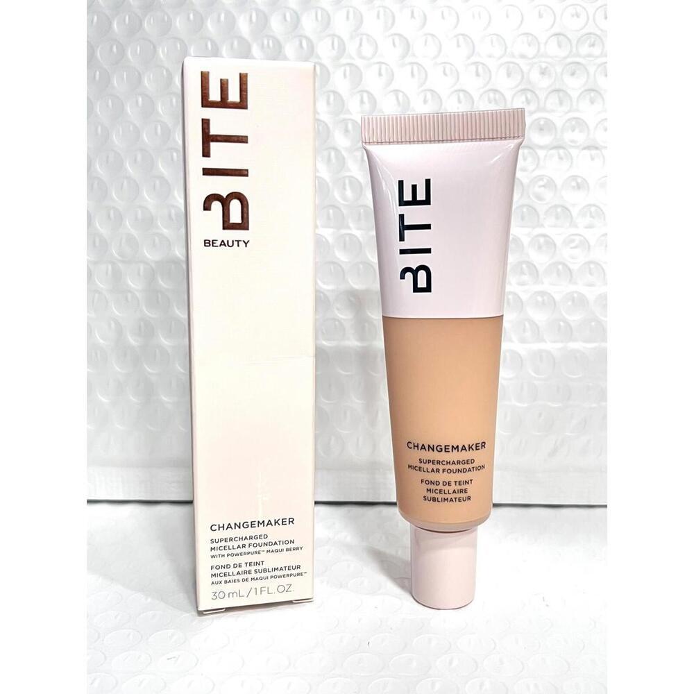 BITE‎ BEAUTY ChangeMaker Micellar Foundation L45 Medium Vegan 100% New in Box